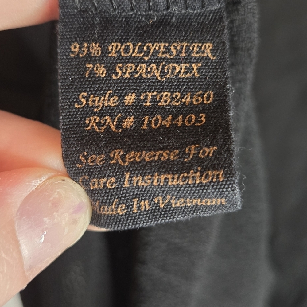 Mine Black Ruffle Sleeve Blouse Size Small - Picture 6 of 6